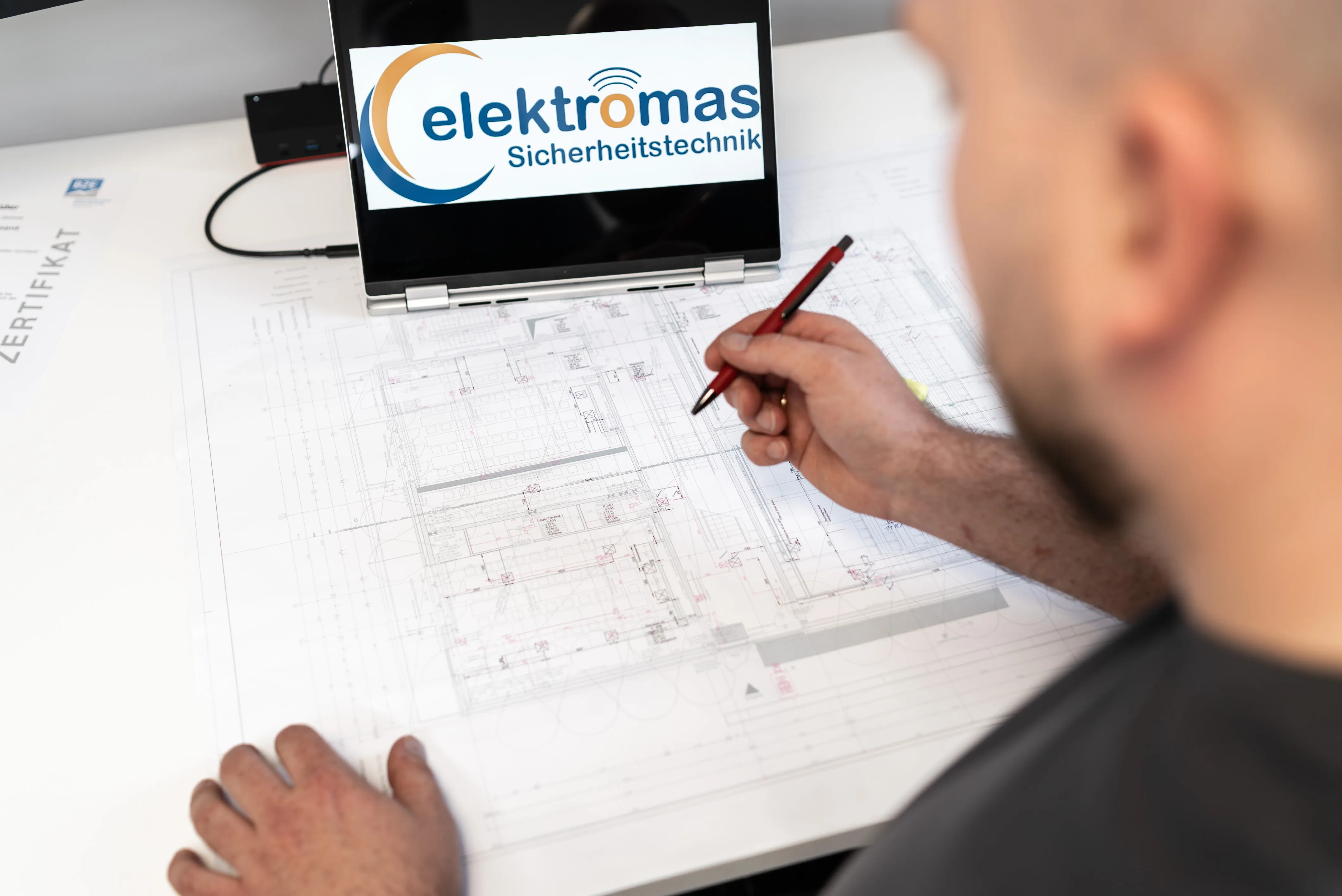 Fachplanung einer Sicherheitsanlage bei der elektromas Sicherheitstechnik GmbH